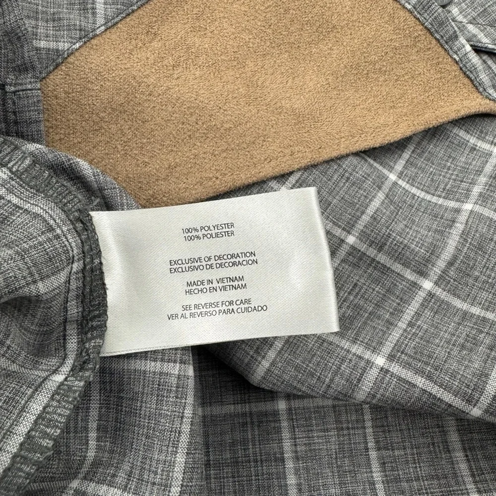 ORVIS Mens short sleeve button performance‎ plaid shirt white/gray - XL
